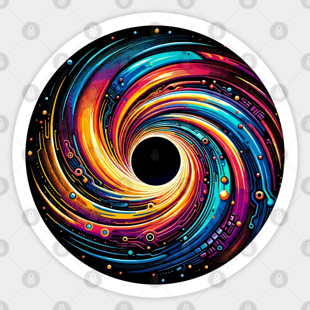 Black Hole (Singularity) Sticker by MtWoodson